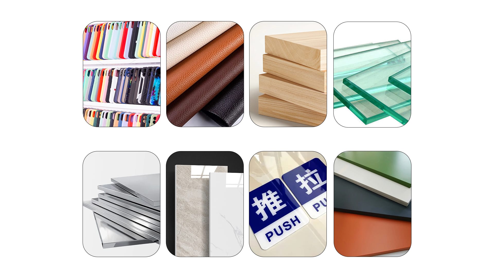Beric Printer can be used on a variety of materials