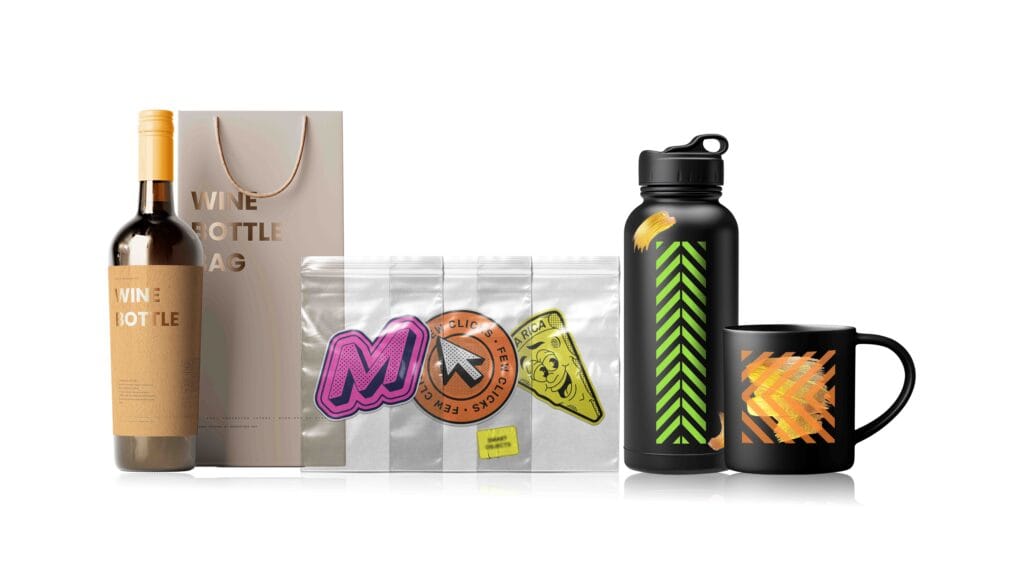 Printable samples by uv flatbed printer